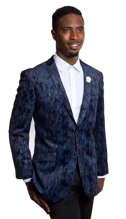 Tazzio MJ164S-BLUE Mens Sports Coat