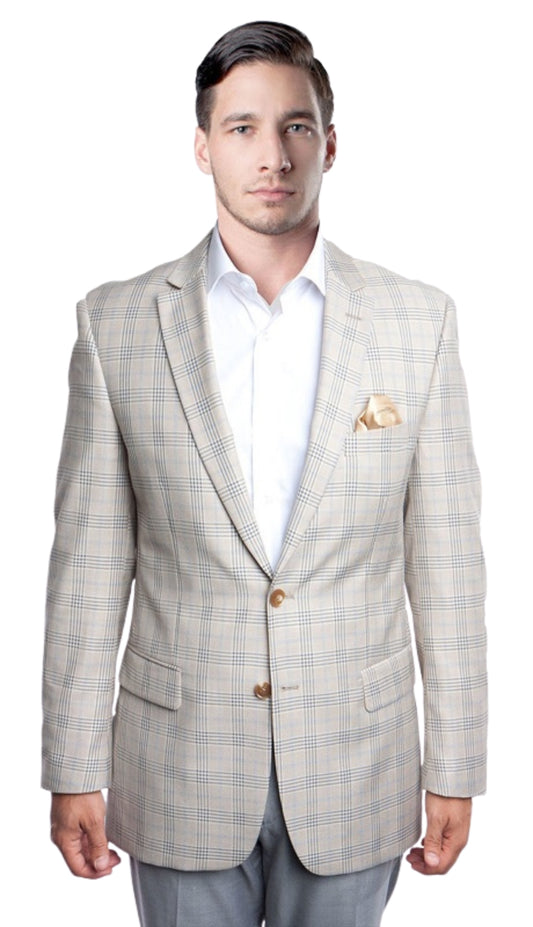 Tazzio MJ179-TAN Mens Sports Coat