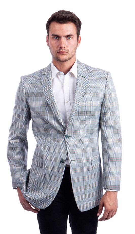 Tazzio MJ296-GREEN Mens Sports Coat