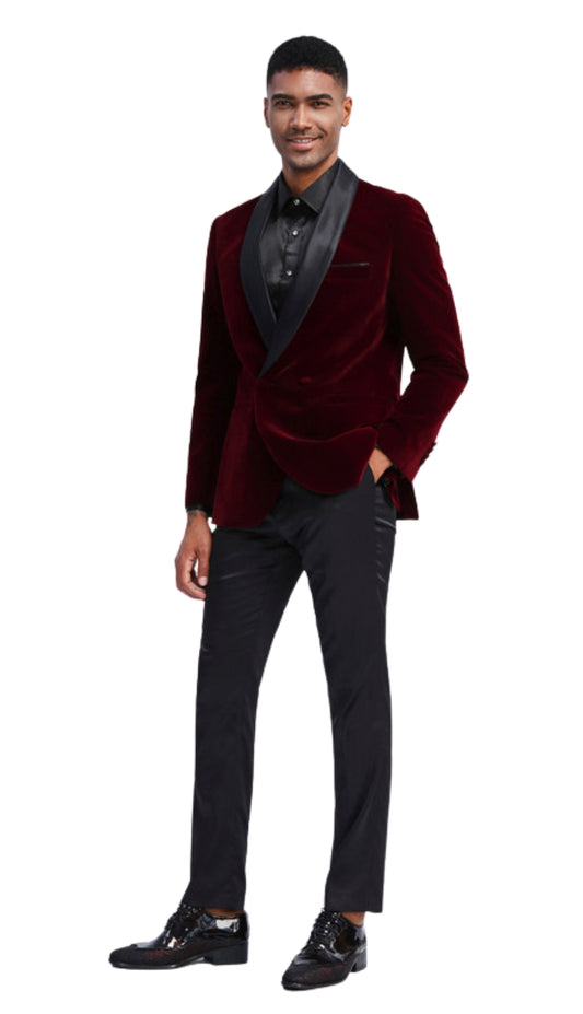 Tazzio MJ303S-02-Bur Mens Sports Coat