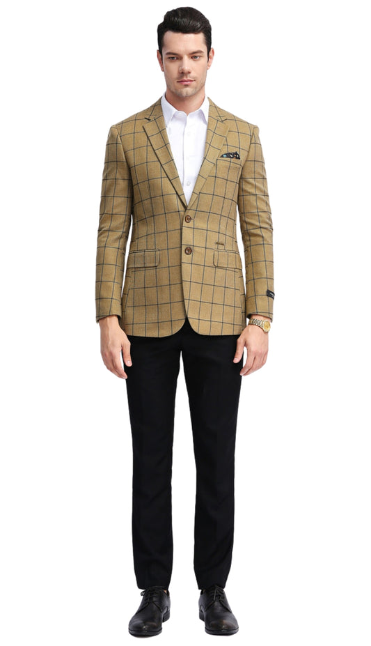 Tazzio MJ306S-04-GOLD Mens Sports Coat