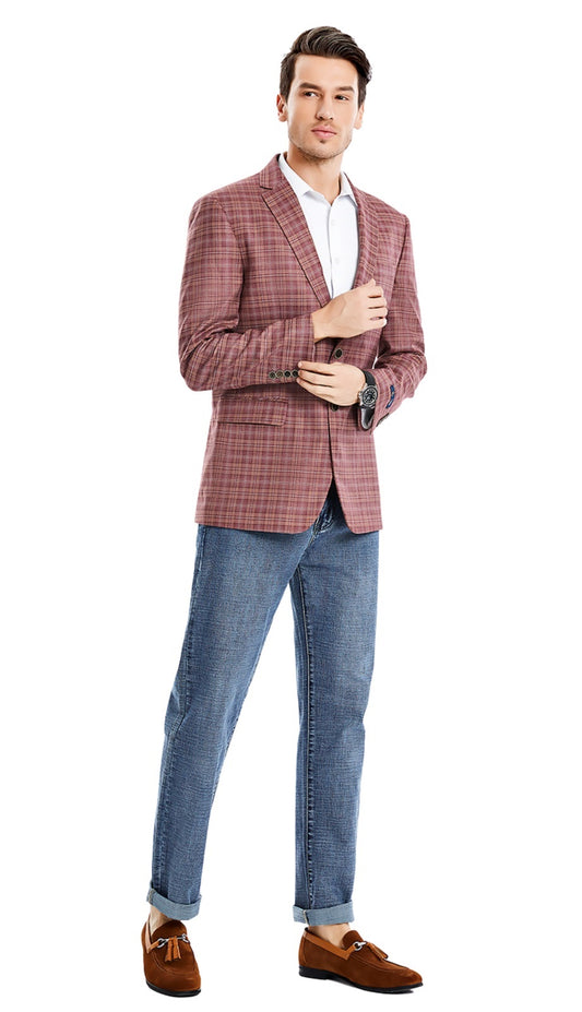Tazzio MJ359-01-MAUVE Mens Sports Coat