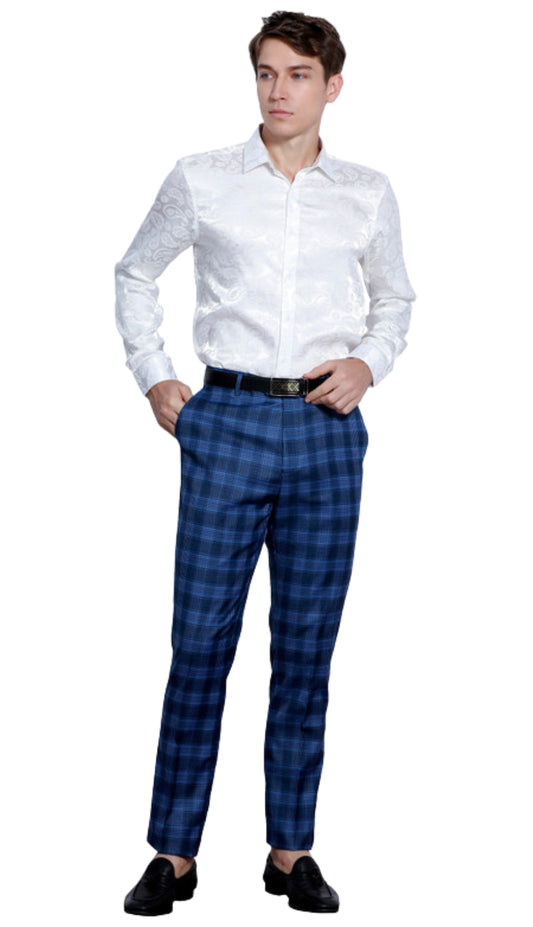 Tazzio MP111SK-03-BLUE Mens Pants