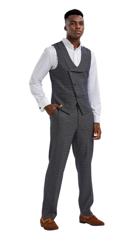 Tazzio MPV114SK-02-NAVY Mens Vest