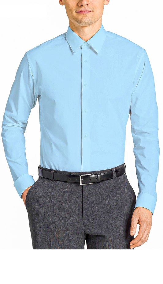Tazzio Mens Dress Shitrs MSH30-03-SKY BLUE