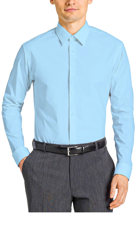 Tazzio Mens Dress Shitrs MSH30S-07-ROYAL BLUE