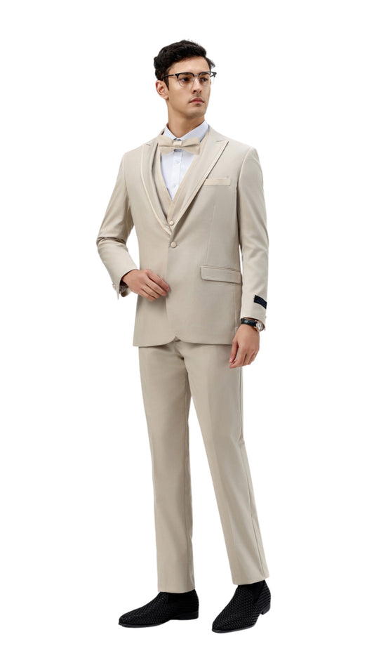 Tazzio MT309S-04-TAN Mens Tuxedos