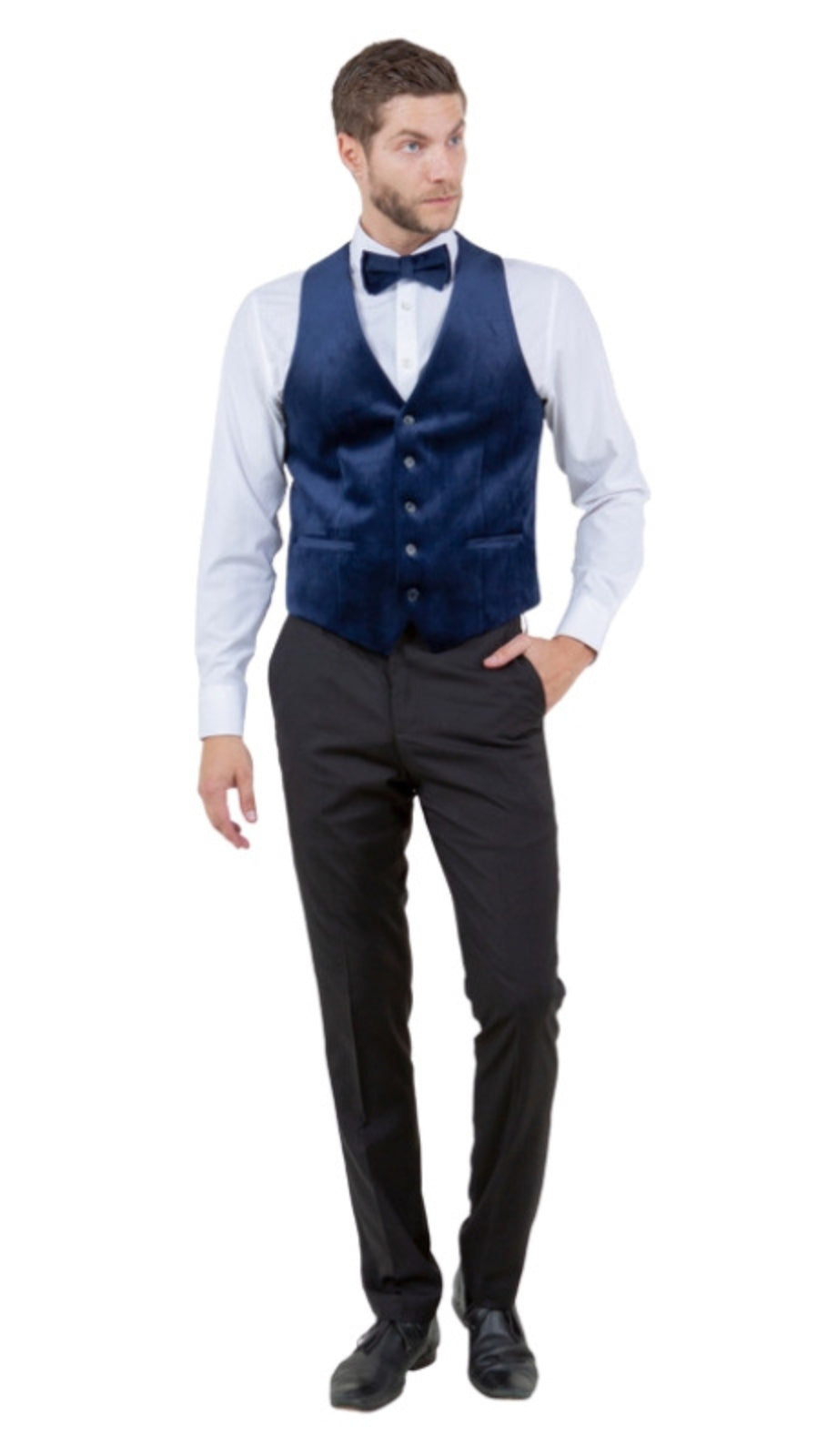 Tazzio MV107H-02-BLUE Mens Vest