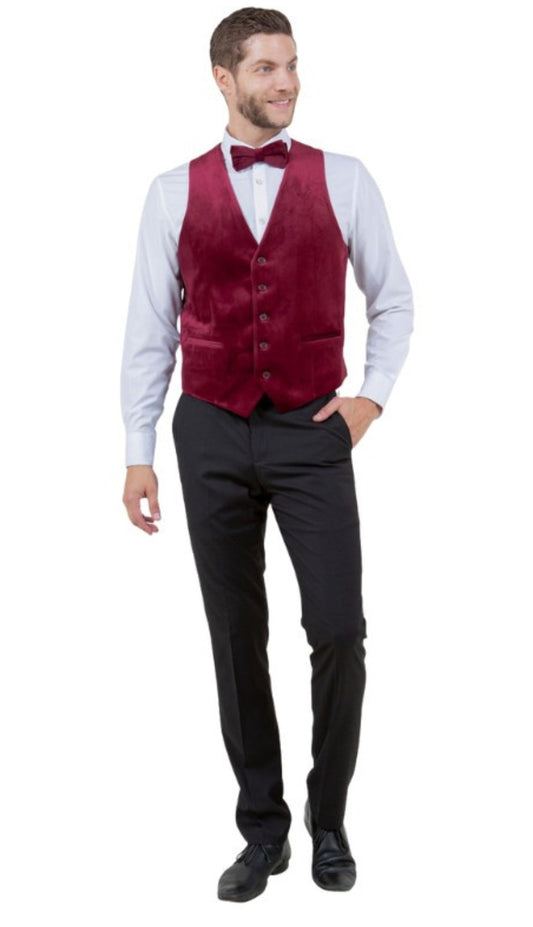Tazzio MV107H-03-BUR Mens Vest