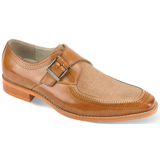 Giovanni Leather Dress Shoes-MONTE-TAN
