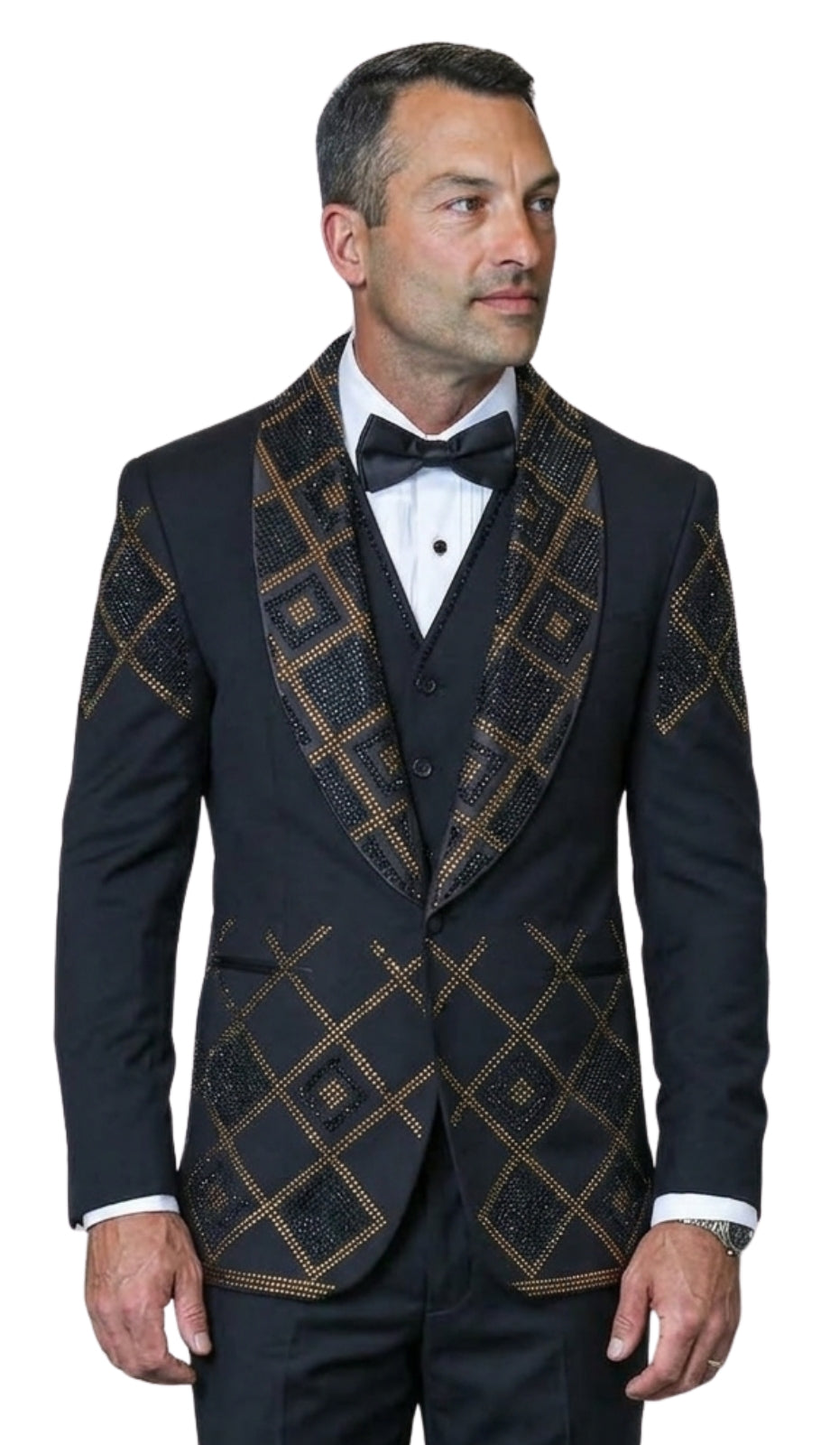 Statement NICO-BLACK Mens Suit