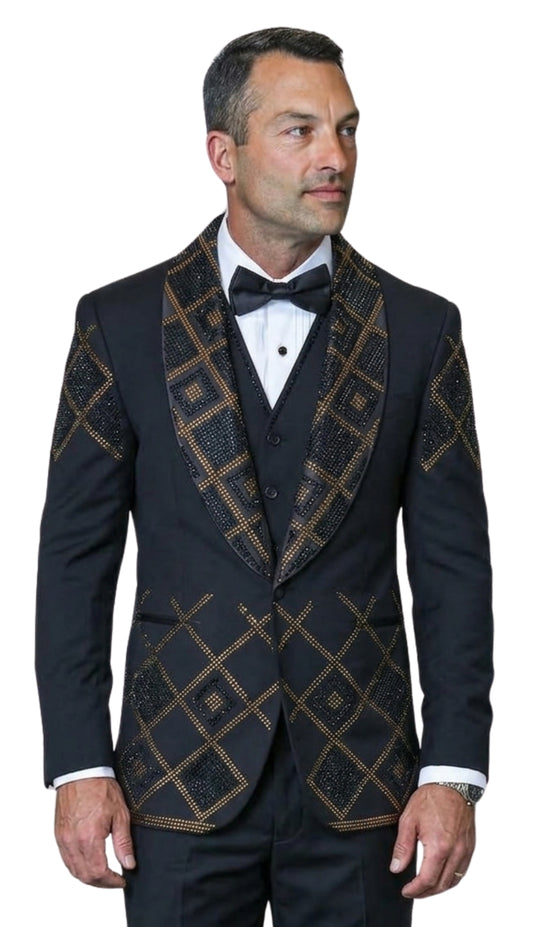 Statement NICO-BLACK Mens Suit