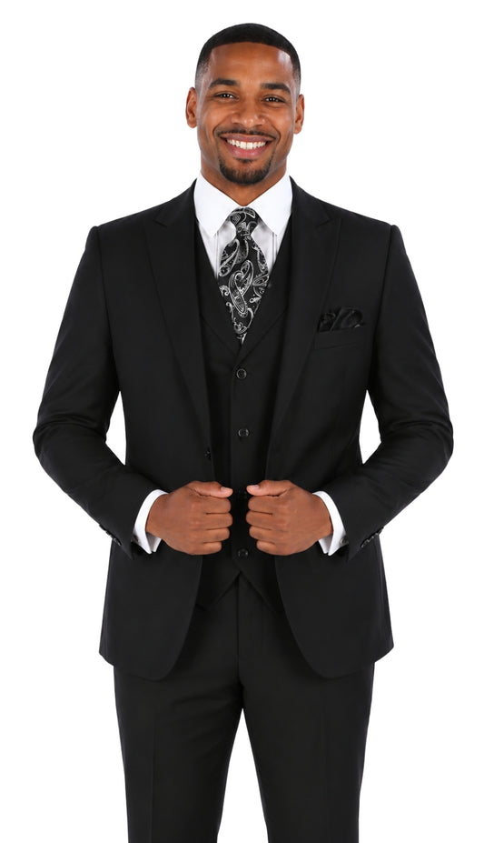 Iconic NSH-12-BLK Mens Suit