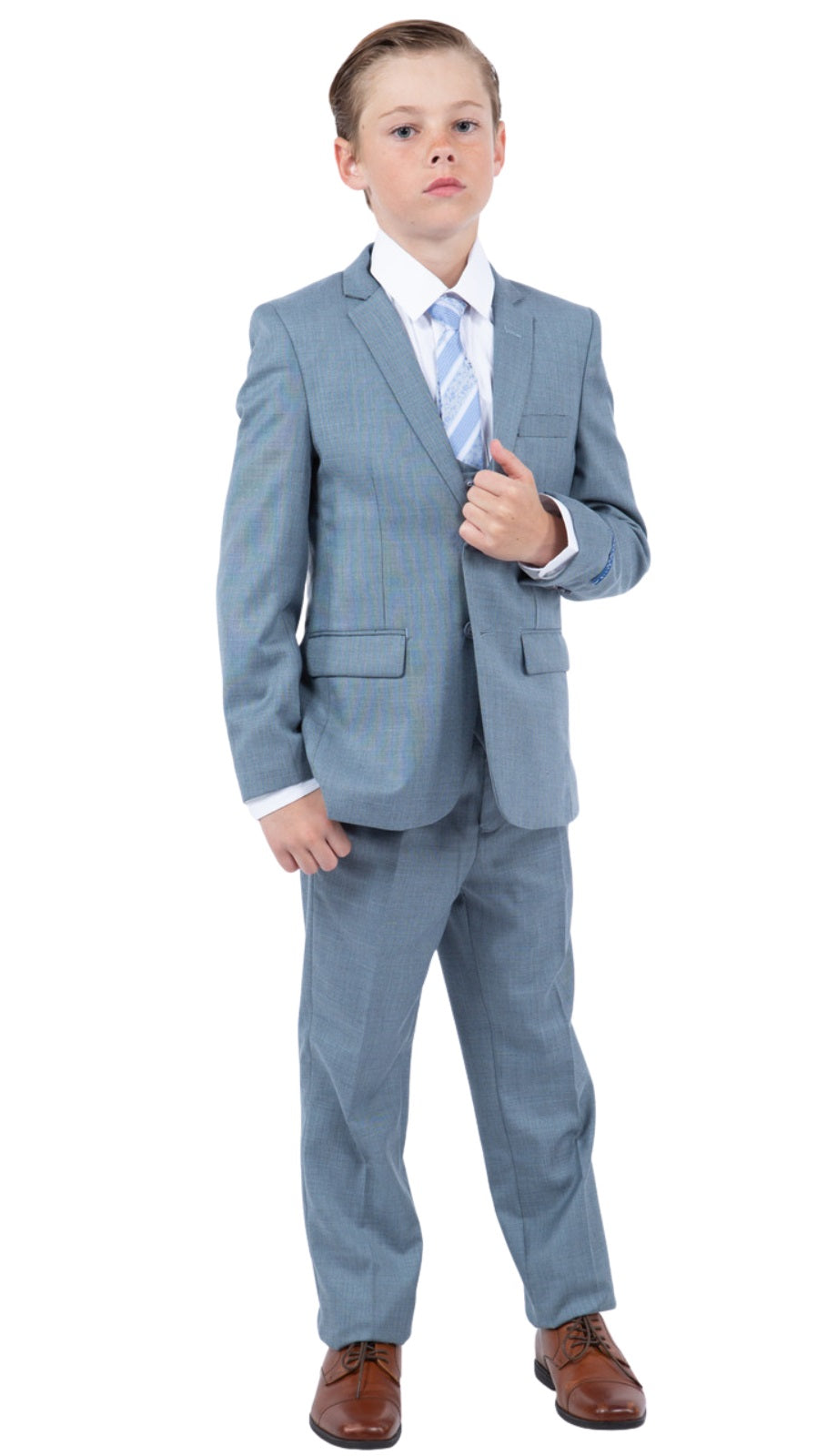 PERRY ELLIS BOYS Suit-PB181-02-SKY-BLUE