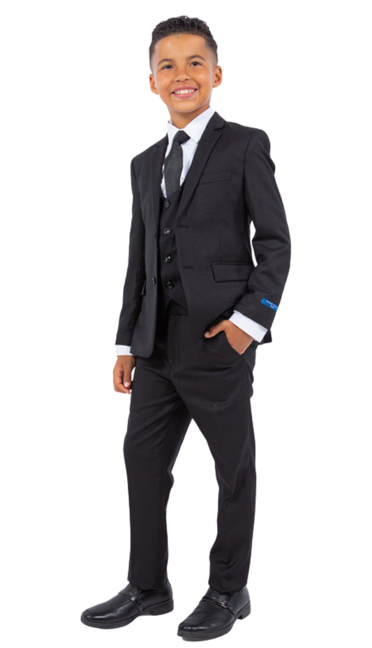 PERRY ELLIS PB363-01-BLK Boys Suit