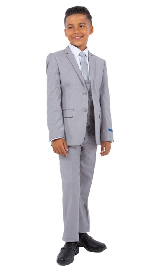 PERRY ELLIS Boys Suit PB363-05-LIGHT GRY