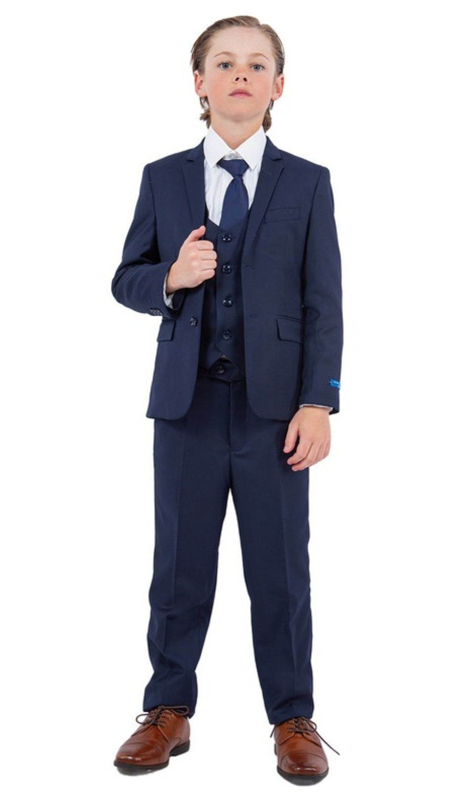 Perry Ellis PB363-11-NAVY Boys Suit