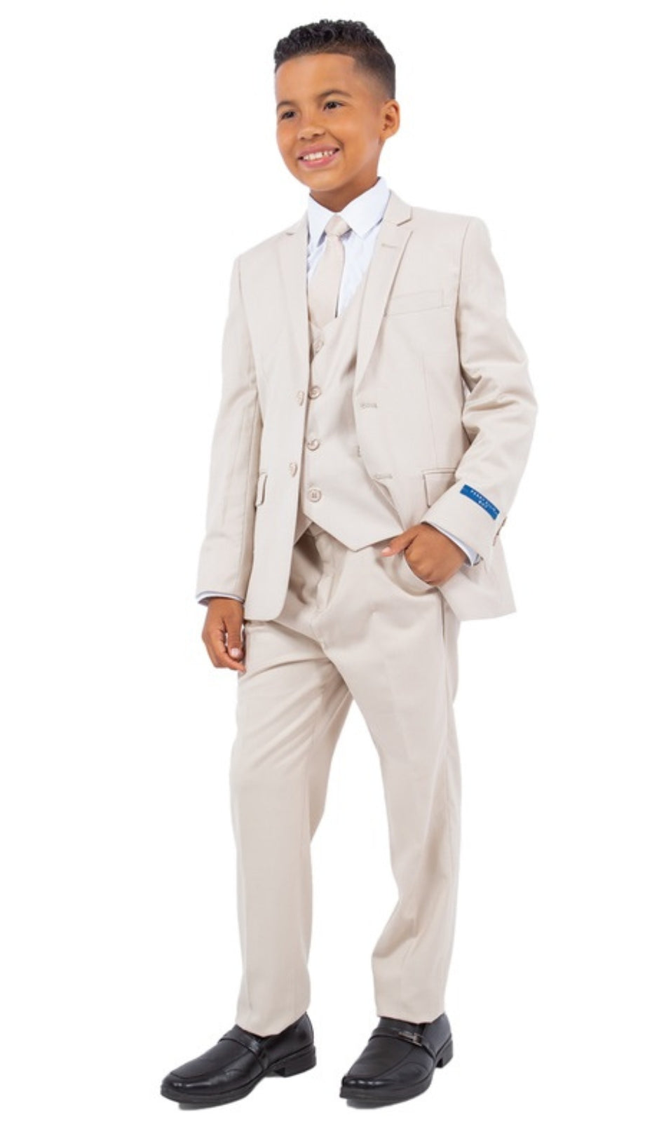 PERRY ELLIS PB363-34-TAN Boys Suit