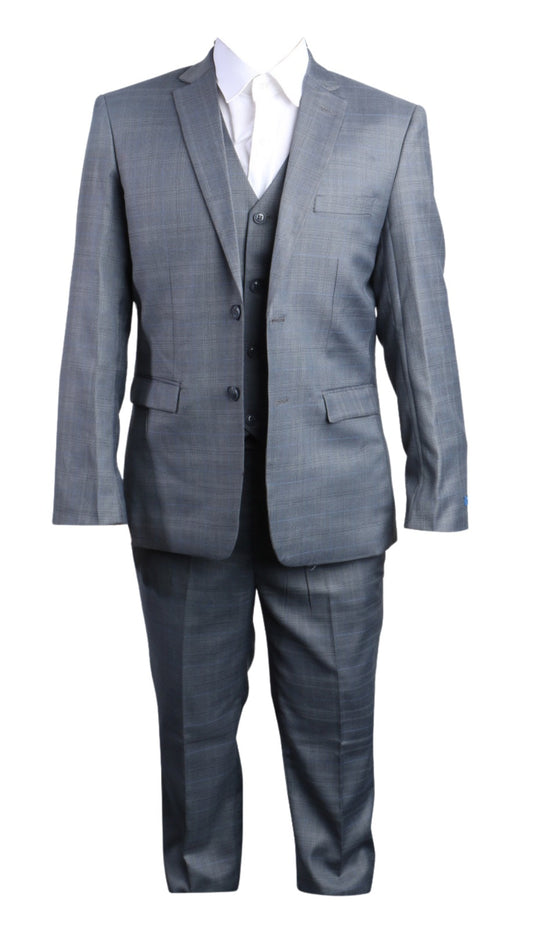 PERRY ELLIS PB397-01-DARK-GRY Boys Suit