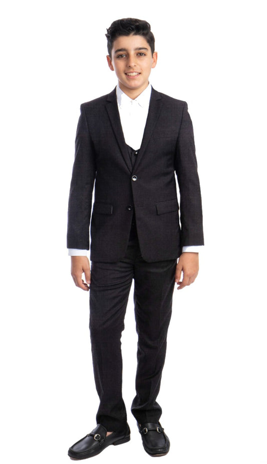 PERRY ELLIS PB401-01-DARK-GRY Boys Suit