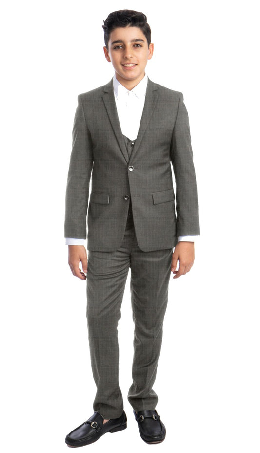 PERRY ELLIS PB401-03-LIGHT-GRY Boys Suit