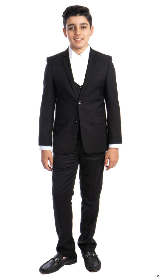 PERRY ELLIS PB408-01-BLK Boys Suit