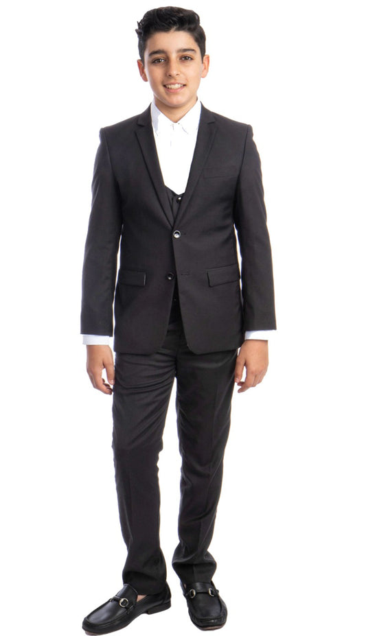 PERRY ELLIS PB408-04-DARK-GRY Boys Suit