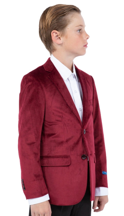 PERRY ELLIS PBJ386-03-BURG Boys Suit