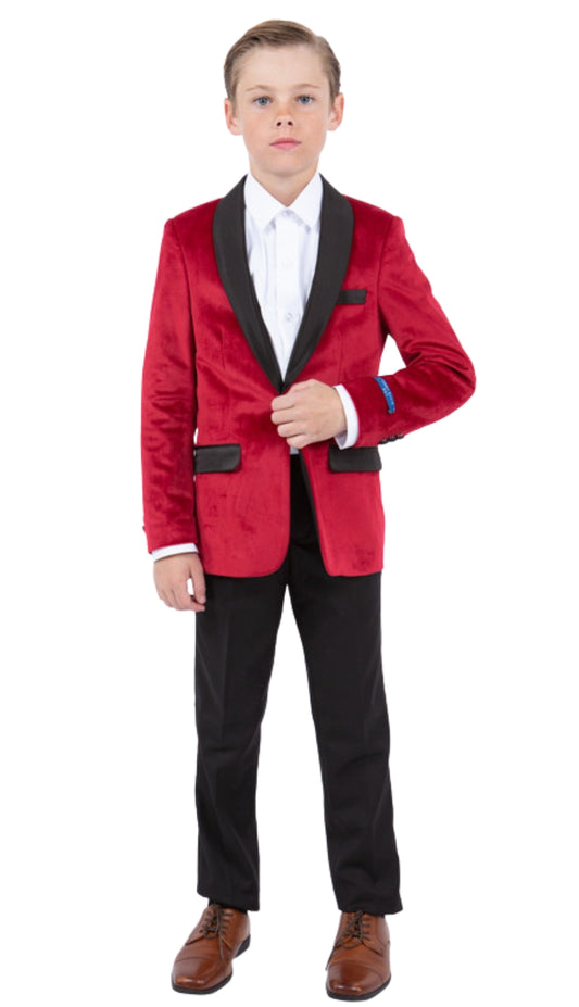 PERRY ELLIS PBJ408-06-RED Boys Suit