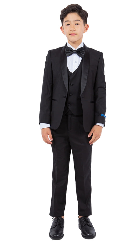 PERRY ELLIS BOYS Suit-PBT283-01-BLK