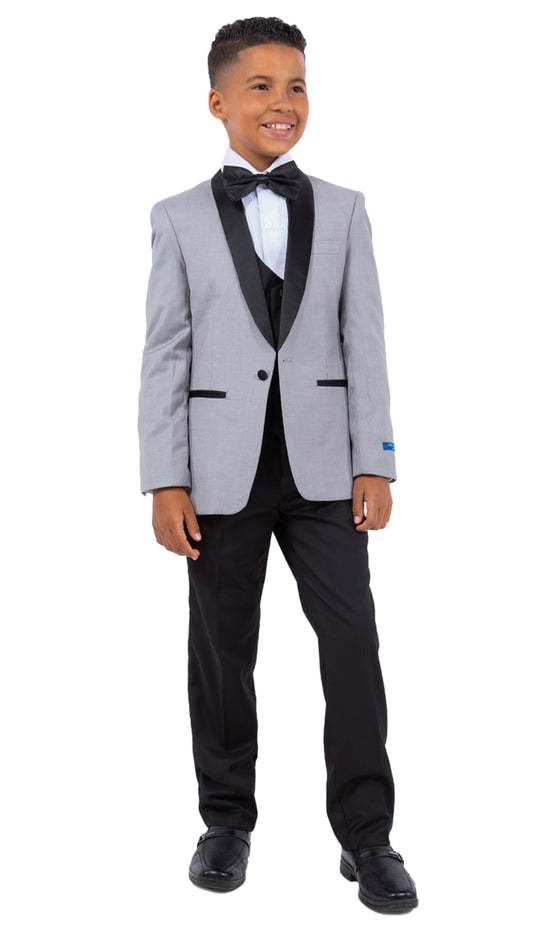 PERRY ELLIS PBT283-05-LIGHT-GRY Boys Suit