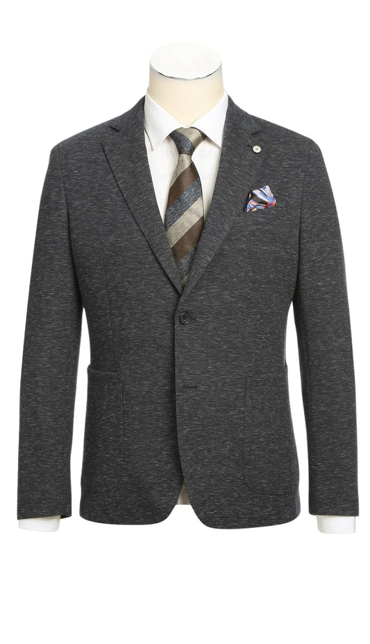 Pellagio Mens Blazer PF24-1-GRY-BLUE