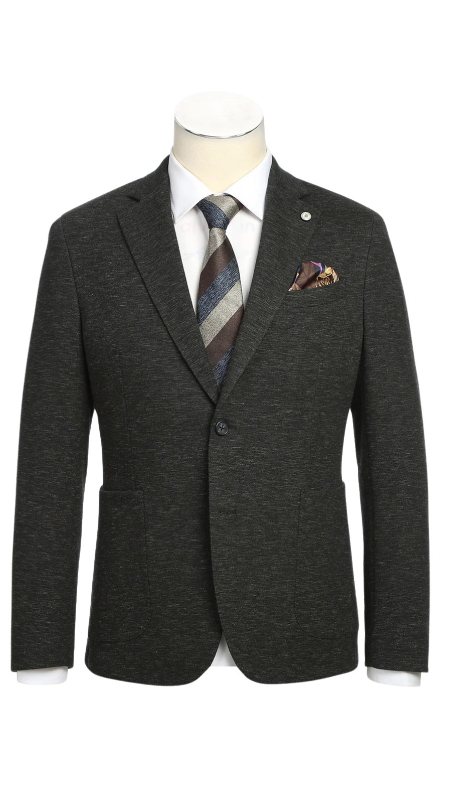 Pellagio Mens Blazer PF24-3-DR-BRN