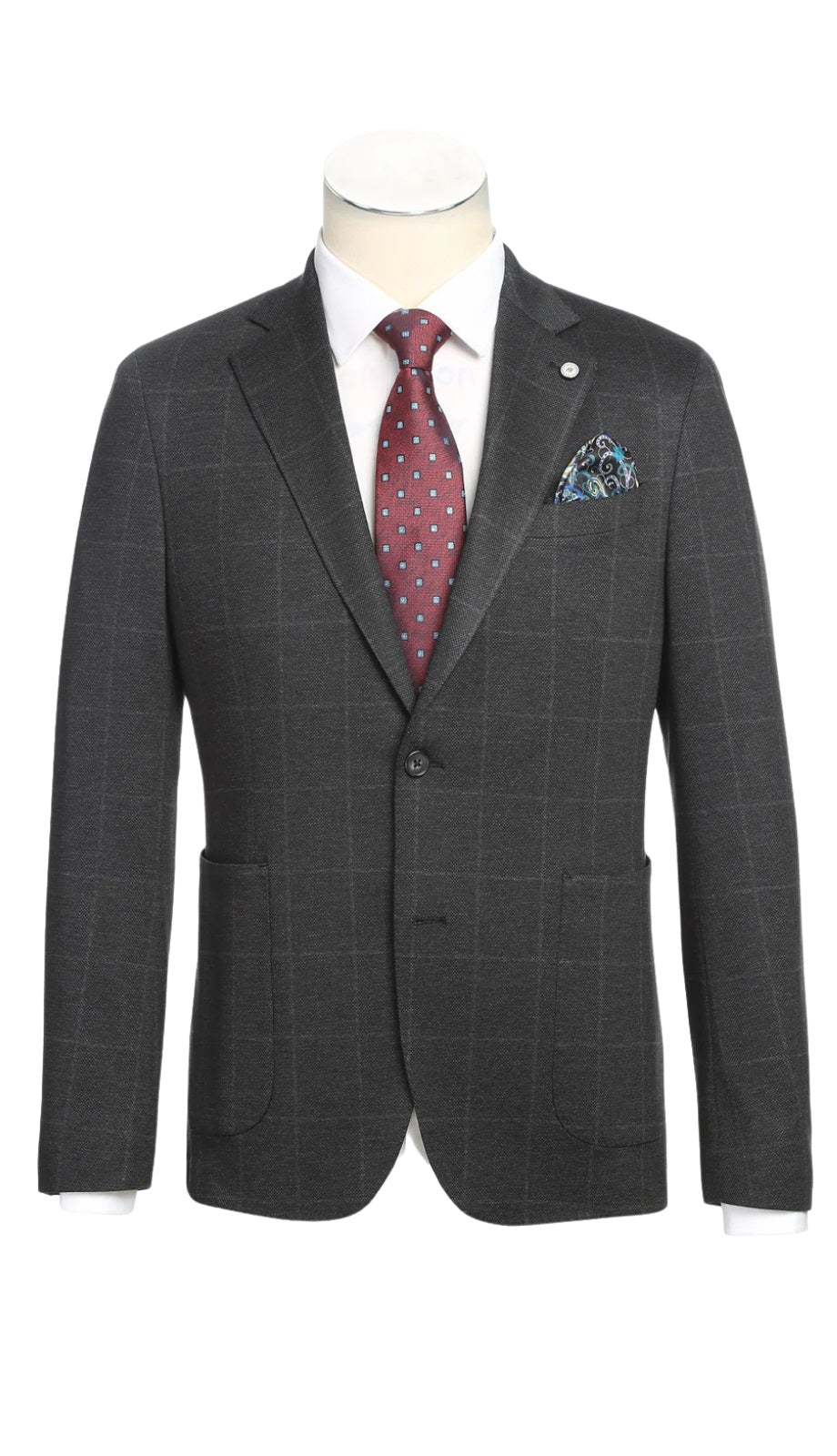 Pellagio Mens Blazer PS23-6-BLU-PLAID
