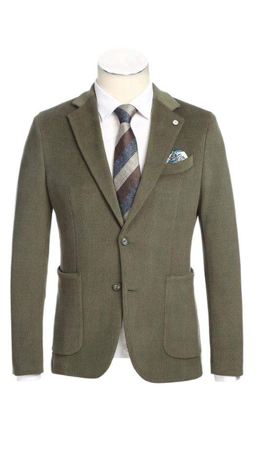 Pellagio Mens Blazer PF24-8-OLIVE
