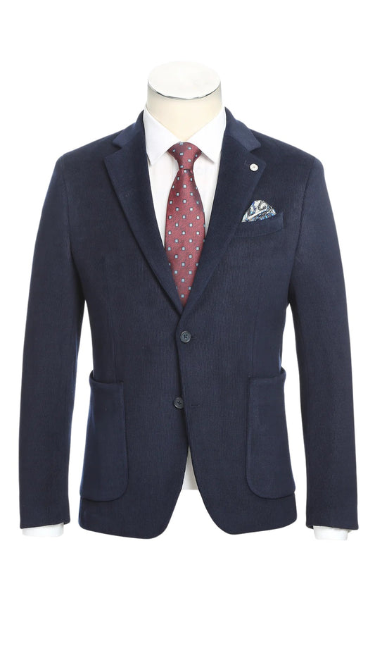Pellagio Mens Blazer PF24-9-NAVY-BLUE