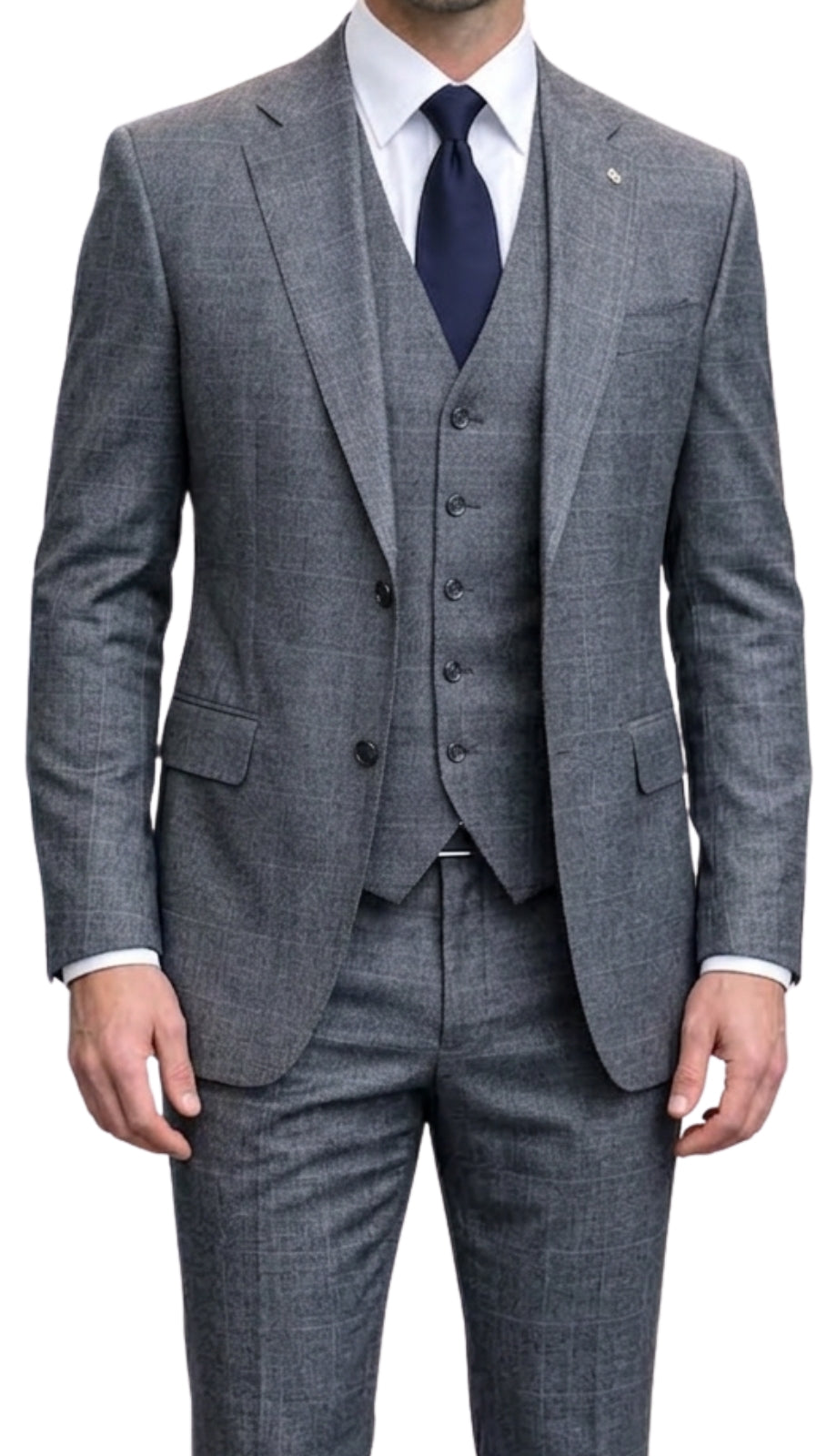 Statement PIAZO-CHARCOAL-3PC Mens Suit