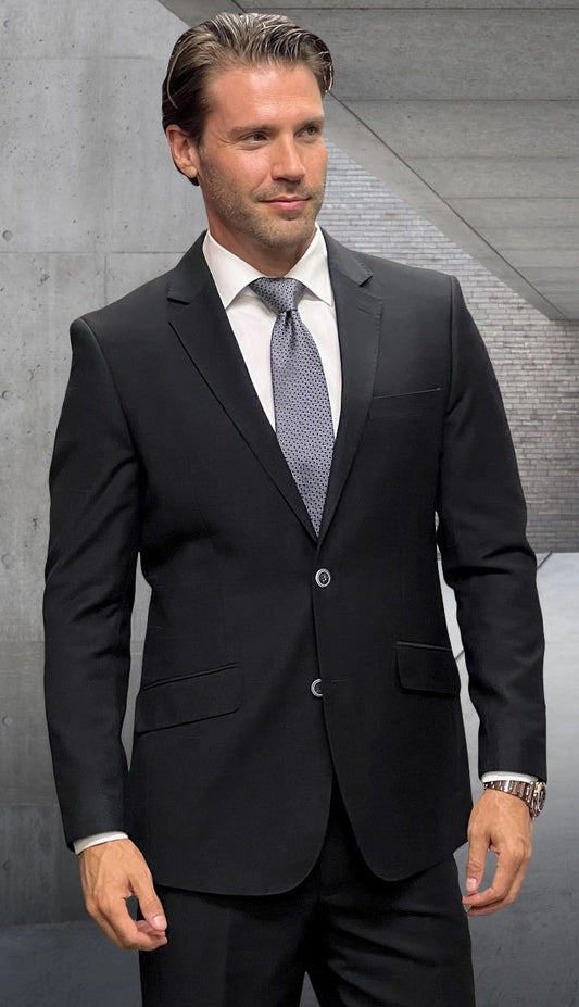 Statement  PORTO-6-BLK Mens Suit