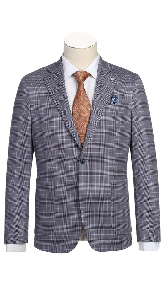 Pellagio PS23-4-BLU-GRY Mens