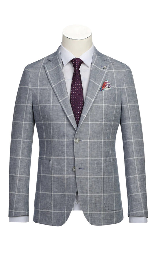 Pellagio Mens Blazer PS24-7-BLU-WHT
