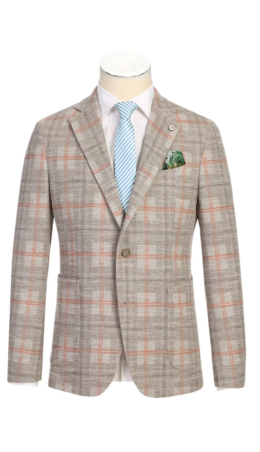 Pellagio Mens Blazer PS25-1-BEIGE