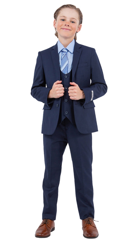 Stacy Adams SB282-02-NAVY Boys Suit