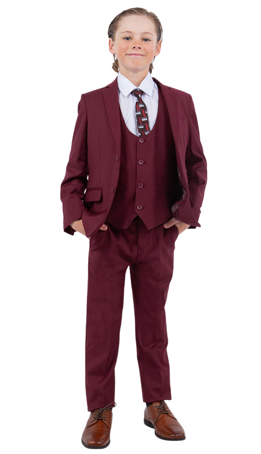 Stacy Adams SB282-06-BURG Boys Suit
