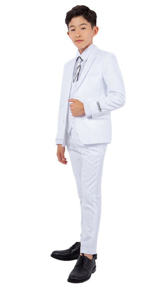 Stacy Adams SB282-08-WHT Boys Suit