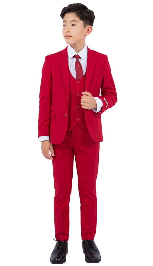 Stacy Adams SB282-10-RED Boys Suit