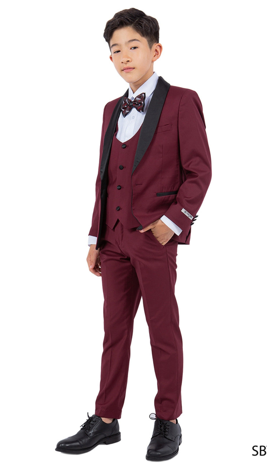 Stacy Adams SBT282-06-BURG Boys Suit
