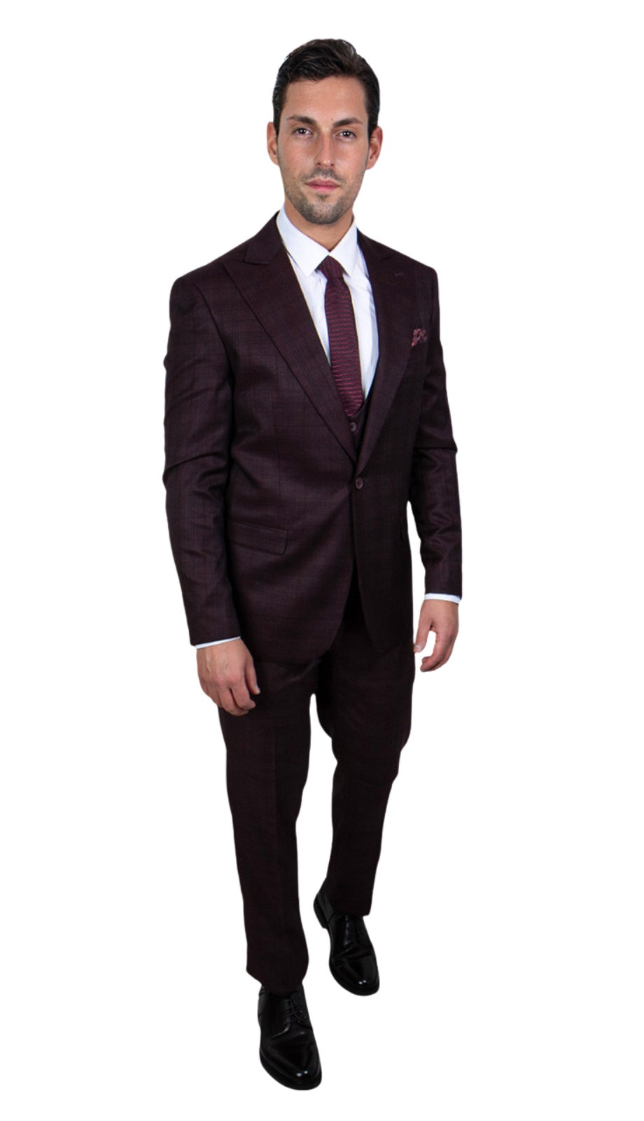 Stacy Adams SM101H1-BURG Mens Suit