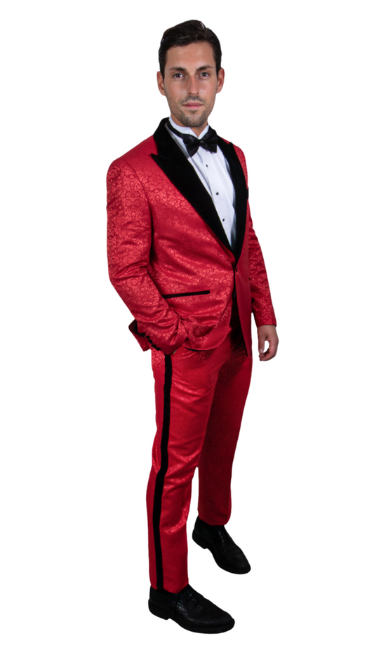 Stacy Adams-SM110H1-RED-BLK Mens Suit
