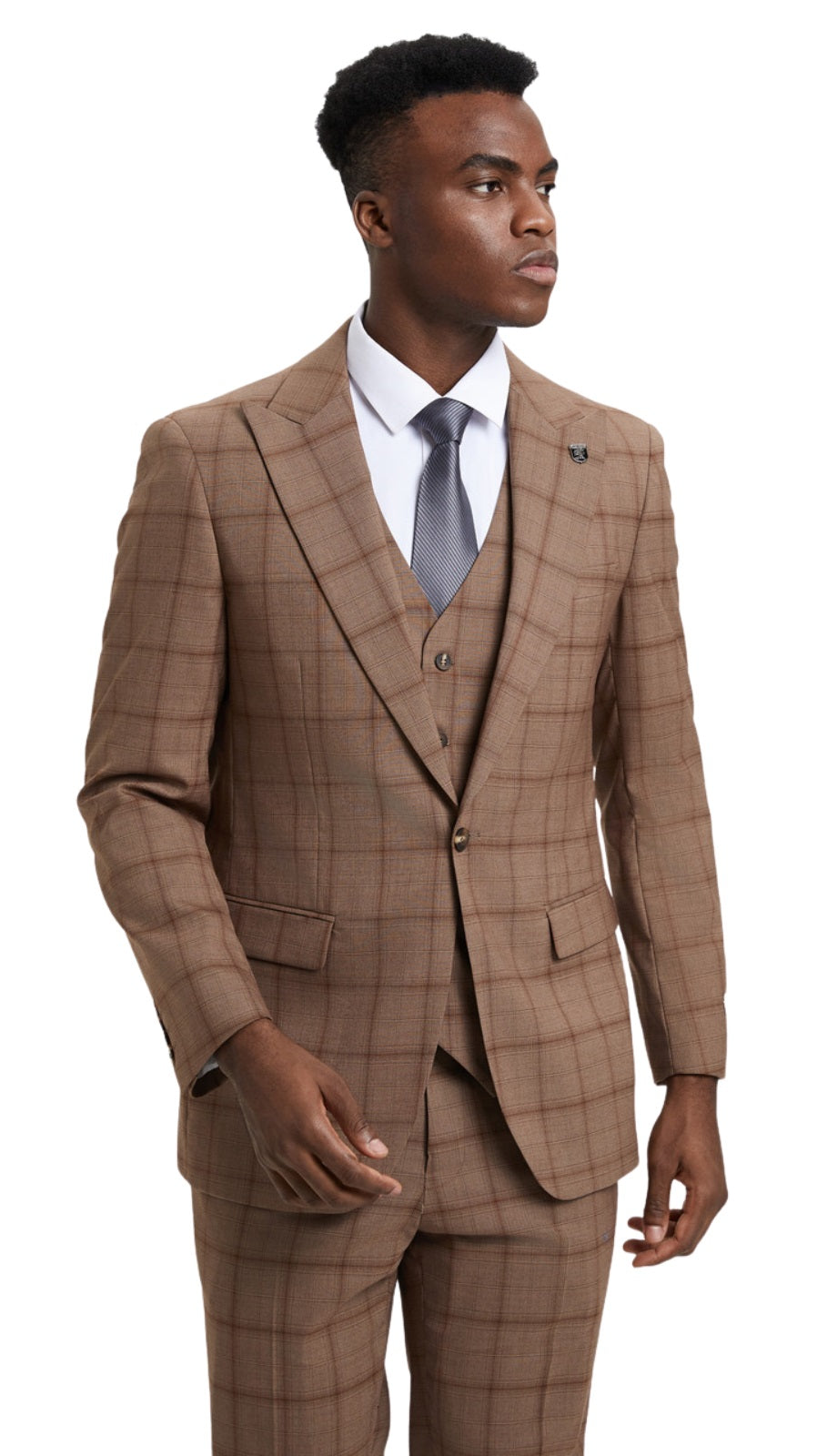 Stacy Adams SM169H1-91-BRO Mens Suit