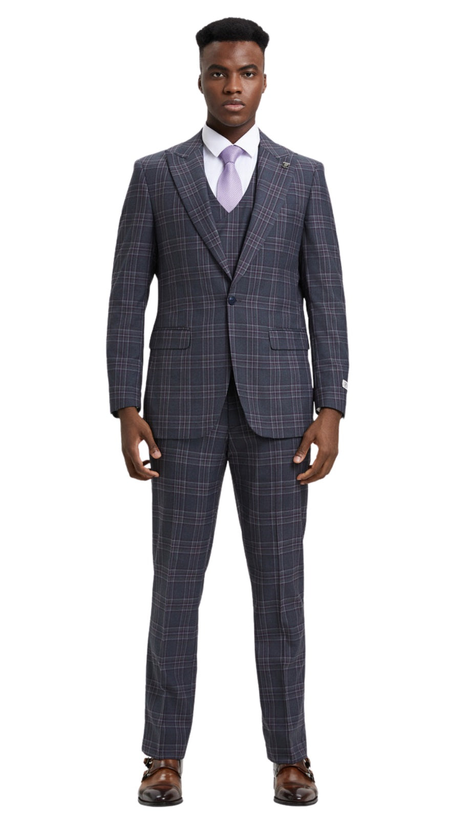 Stacy Adams SM170H1-11-CHAR Mens Suit